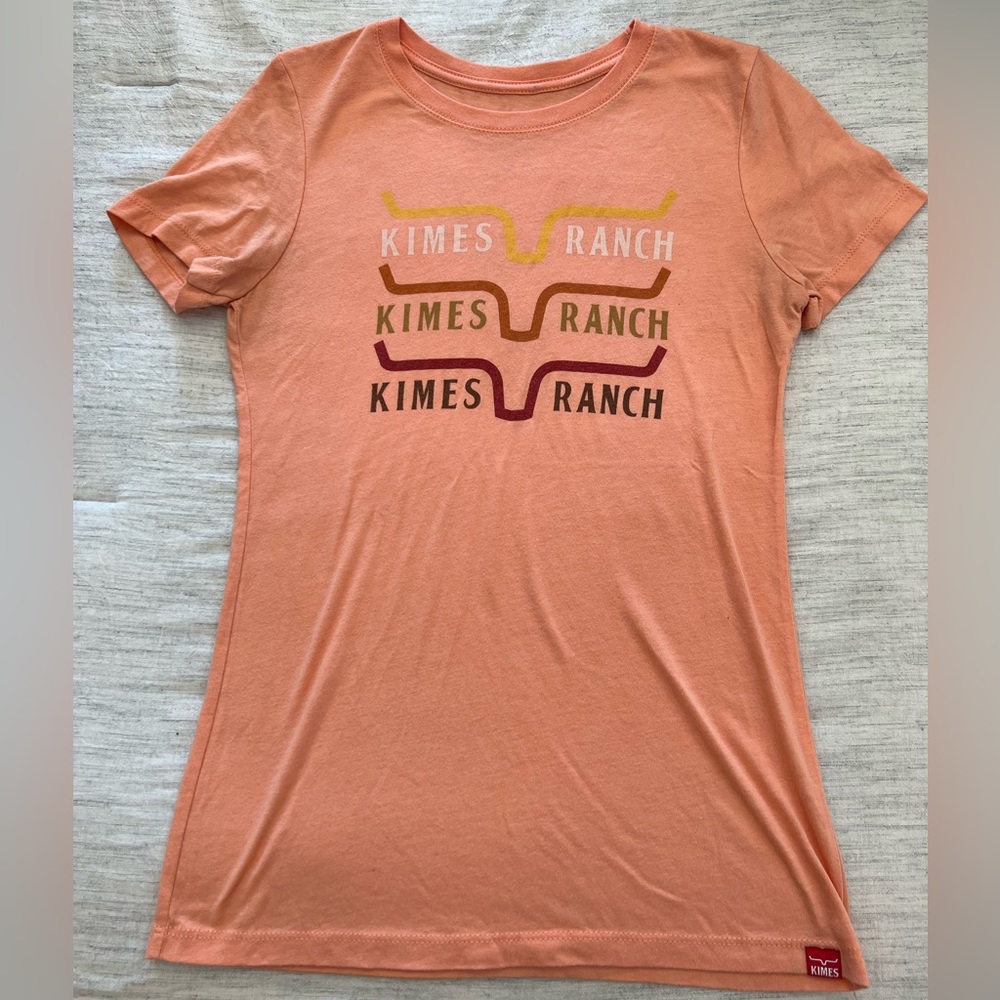 Kimes Ranch - Size Small Graphic T- Shirt - Orange